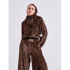 Libelloula Alma Leopard Velvet Φούτερ