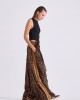 Libelloula Alma Leopard Velvet Wide Leg Παντελόνι Libelloula Alma Leopard Velvet Wide Leg Παντελόνι