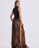 Libelloula Alma Leopard Velvet Wide Leg Παντελόνι Libelloula Alma Leopard Velvet Wide Leg Παντελόνι