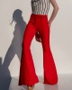 Libelloula Beth Red Extra Flared Shaping Παντελόνι