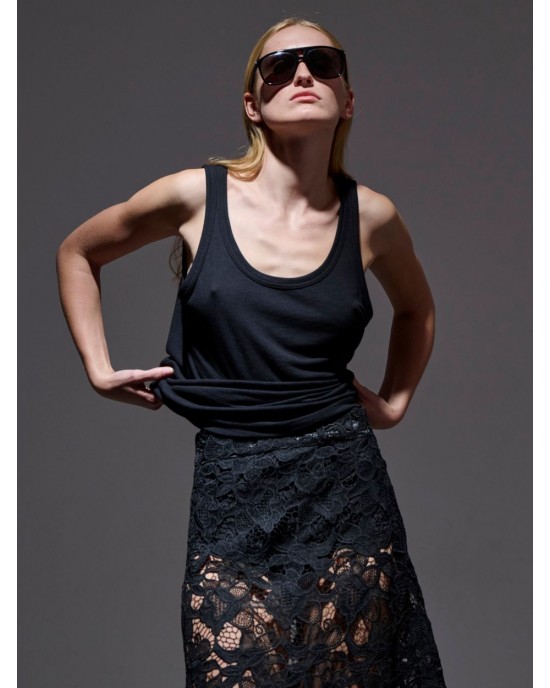 LIBELLOULA Ellis Black Ribbed Τοπ