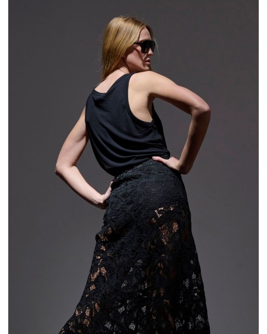 LIBELLOULA Ellis Black Ribbed Τοπ