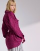 LIBELLOULA Kenneth Bordeaux Tweed Oversized Πουκάμισο