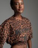 LIBELLOULA Leon Crop Top Leopard Μπλούζα
