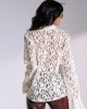 LIBELLOULA Monet Off White Chenille Lace Πουκάμισο