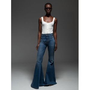 Libelloula Orson Flared Blue Denim Παντελόνι