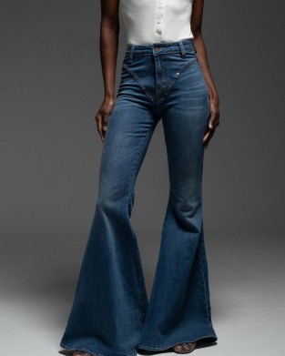 Libelloula Orson Flared Blue Denim Παντελόνι