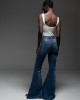 Libelloula Orson Flared Blue Denim Παντελόνι