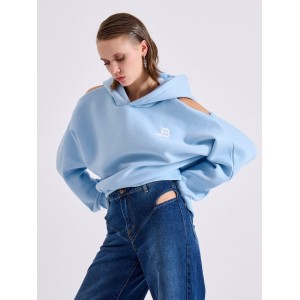 Libelloula Ruth Light Blue Open Back Φούτερ