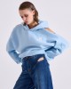 Libelloula Ruth Light Blue Open Back Φούτερ Libelloula Ruth Light Blue Open Back Φούτερ
