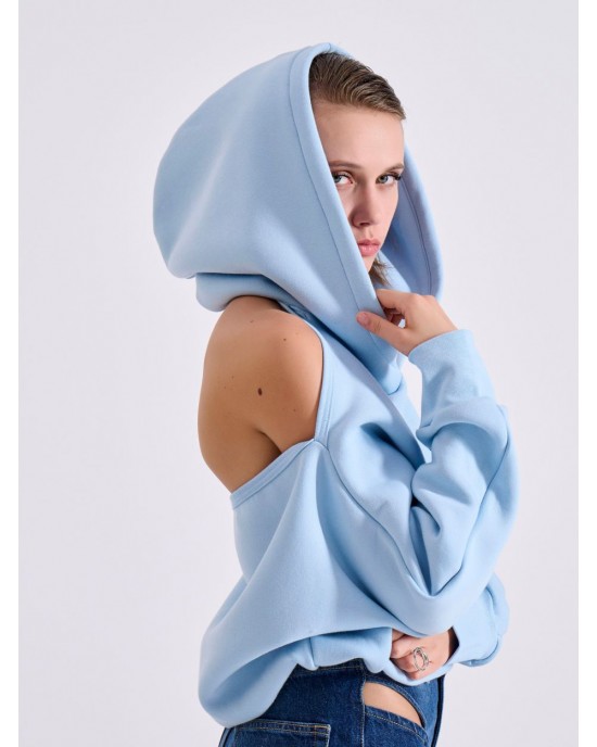 Libelloula Ruth Light Blue Open Back Φούτερ Libelloula Ruth Light Blue Open Back Φούτερ