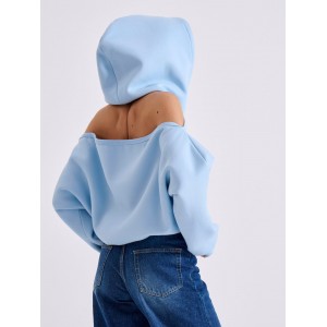 Libelloula Ruth Light Blue Open Back Φούτερ