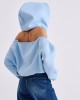 Libelloula Ruth Light Blue Open Back Φούτερ Libelloula Ruth Light Blue Open Back Φούτερ