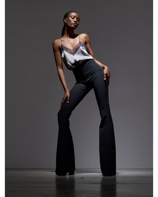 Libelloula Silena Black Flared Shaper Παντελόνι