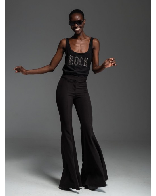 Libelloula Willis Black Flared Παντελόνι