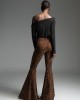 Libelloula Ziggy Leopard Extra Flared Πασντελόνι