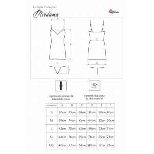 Livco Corsetti Fashion Mirdama Chemise Μαύρο