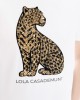 Lola Casademunt Leopard Sequin T-shirt White Μπλούζα