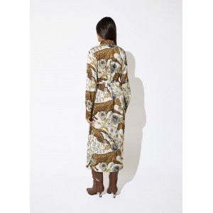 Lola Casademunt Animal Print Midi Φόρεμα
