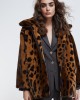 Lola Casademunt Animal Print Faux Fur Black/Brown Μπουφάν