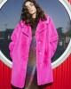 Lola Casademunt Faux Fur Fucsia Παλτό