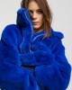 Lola Casademunt Faux Fur Blue Μπουφάν