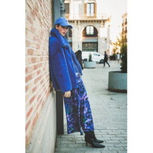 Lola Casademunt Faux Fur Blue Μπουφάν