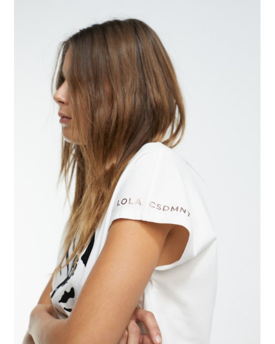 Lola Casademunt Tiger T-Shirt White Μπλούζα