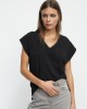 Lola Casademunt T-Shirt With Chain Detail Black Μπλούζα