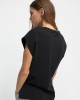 Lola Casademunt T-Shirt With Chain Detail Black Μπλούζα