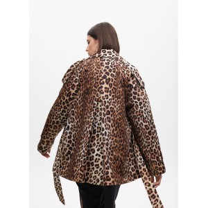 Lola Casademunt Animal Print Trench Short Παλτό Lola Casademunt Animal Print Trench Short Παλτό