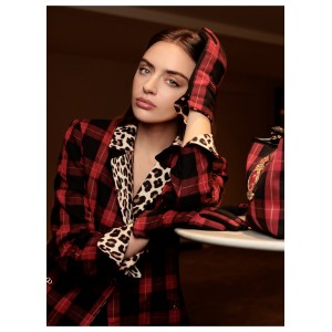 Lola Casademunt Animal Print Tartan Σακάκι Lola Casademunt Animal Print Tartan Σακάκι