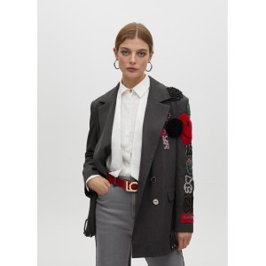 Lola Casademunt Double-Breasted With Patches Σακάκι