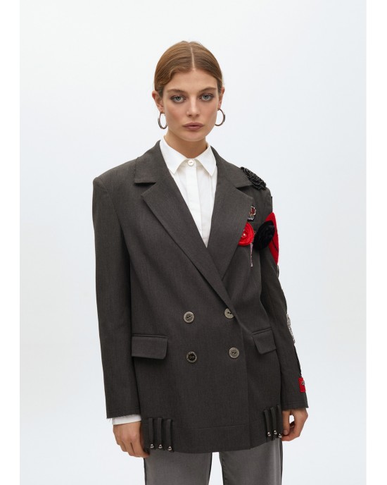 Lola Casademunt Double-Breasted With Patches Σακάκι Lola Casademunt Double-Breasted With Patches Σακάκι