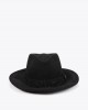 Lola Casademunt Leopard Corduroy Fedora Black Καπέλο Lola Casademunt Leopard Corduroy Fedora Black Καπέλο