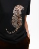 Lola Casademunt Tiger Sequin T-Shirt Black Μπλούζα Lola Casademunt Tiger Sequin T-Shirt Black Μπλούζα