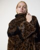 Lola Casademunt Leopard Print Faux Fur Long Παλτό