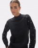 Lola Casademunt Pearl & Studs Black Πουλόβερ