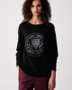 Lola Casademunt Embossed Leopard Black Πουλόβερ