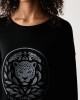 Lola Casademunt Embossed Leopard Black Πουλόβερ