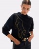 Lola Casademunt Leopard With Crystals Black Πουλόβερ