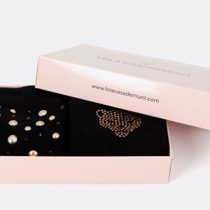 Lola Casademunt Pearls & Crystals Black Pack Κάλτες