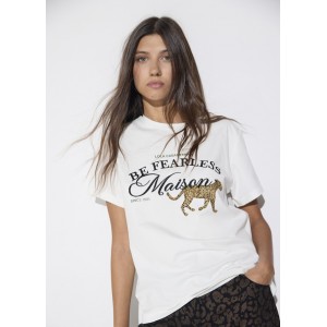 Lola Casademunt Graphic Maison Basic T-shirt White Μπλούζα