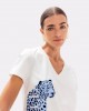 Lola Casademunt Leopard Graphic Be Wild T-shirt White Μπλούζα