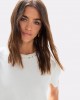 Lola Casademunt Pearl Details White T-shirt Μπλούζα
