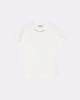 Lola Casademunt Pearl Details White T-shirt Μπλούζα