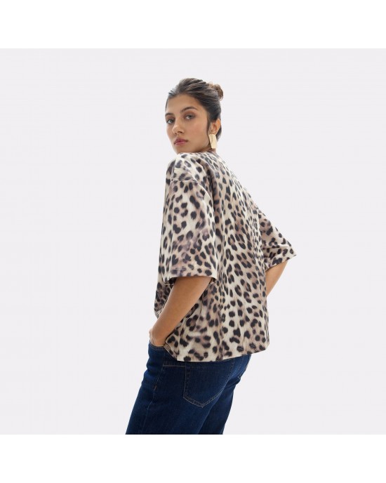 Lola Casademunt Leopard Graphic T-shirt Μπλούζα