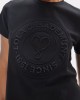 Lola Casademunt Heart Donut Logo T-shirt Black Μπλούζα