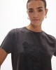 Lola Casademunt Leopard Graphic Black T-shirt Μπλούζα