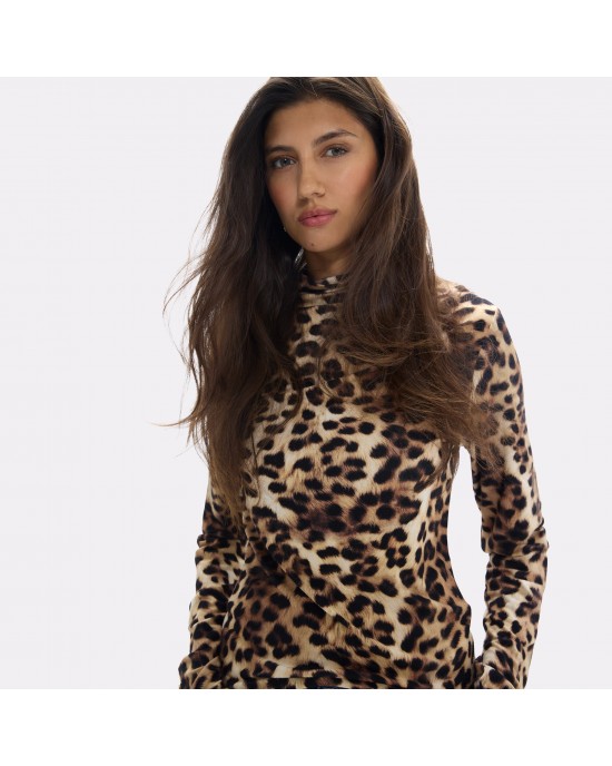 Lola Casademunt High Neck Printed Μπλούζα